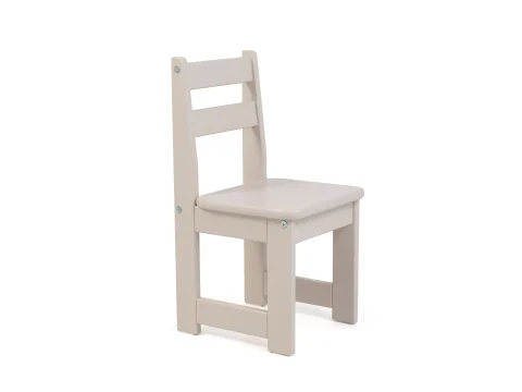 Krzesło dziecięce z kolekcji Baby Maluch (zestaw Baby Set), kolor szampański, małe rozmiary przeznaczone dla niemowląt i małych dzieci, packshot produktu na białym tle