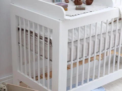 BASIC Przewijak na łóżeczko 120x60, kolor biały - zdjęcie produktu 1