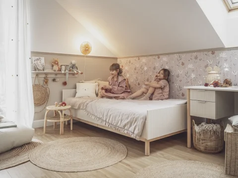 MILOO łóżko 200 x 120 biały - zdjęcie 1