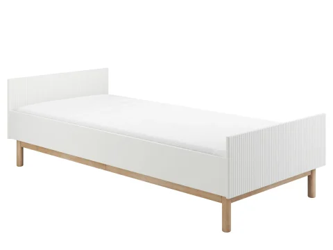 MILOO łóżko 200 x 90 biały - zdjęcie 1