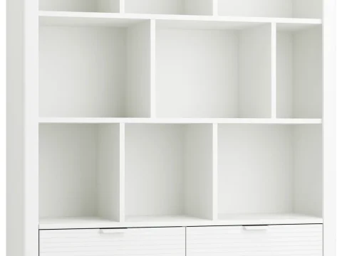MILOO regał duży (szeroki) biały - zdjęcie 1