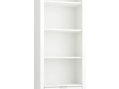 MILOO regał wysoki biały - zdjęcie 1